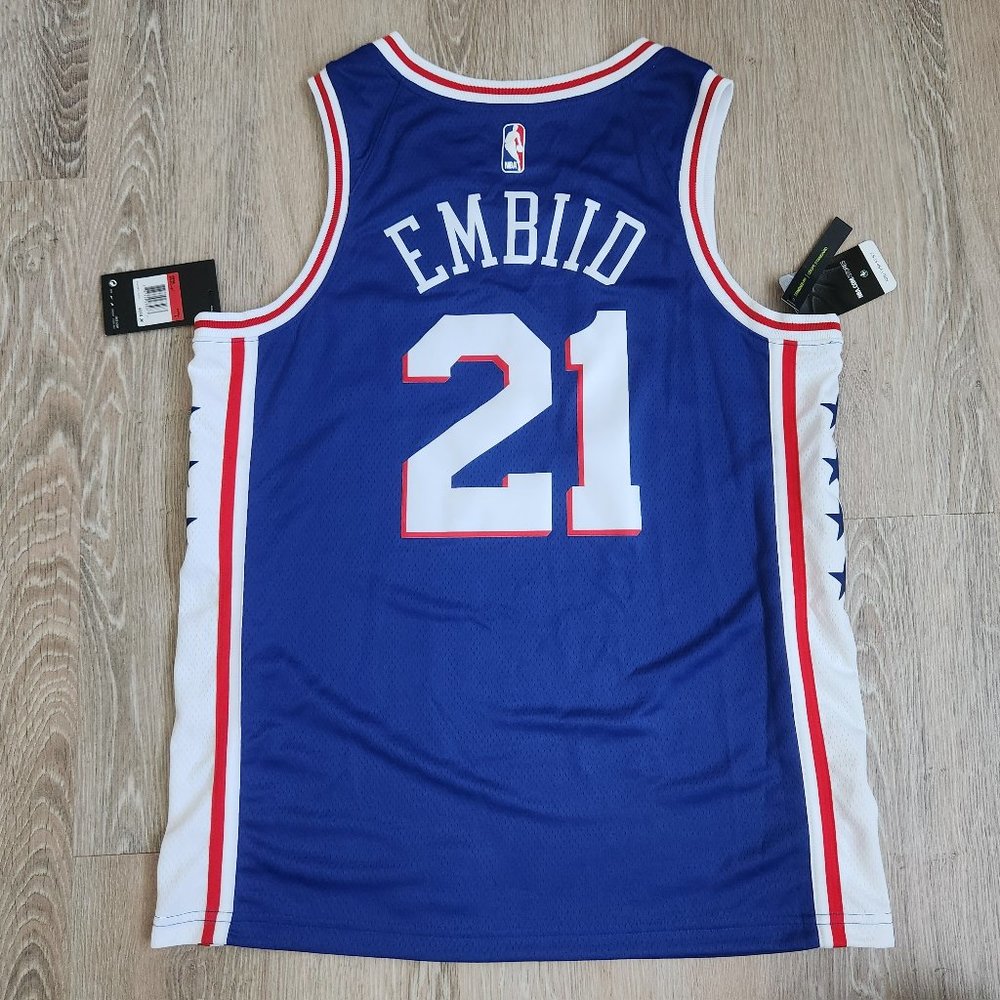 Philadelphia 76ers Joel Embiid Nike Swingman Jersey Men's Size Large